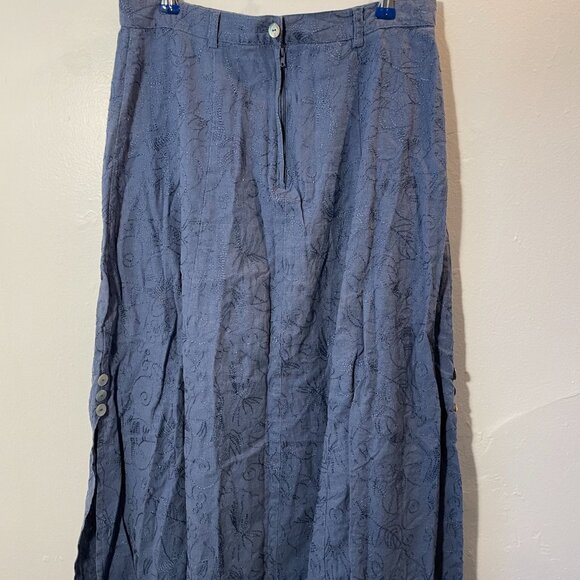 Vintage Marie Claire Blue Maxi skirt - Picture 2 of 4